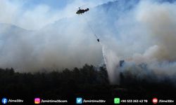 Gün ağardı, İzmir'deki orman yangınına havadan müdahale yeniden başladı