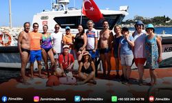 Kuşadası'nda denizcilik ve kabotaj bayramı için kulaç attılar