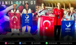 Aliağalı taekwondocular Tiran'dan 3 madalya ile döndü