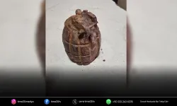 Tire’de tarlada el bombası bulundu!