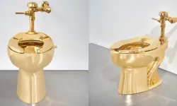 18 ayar altın tuvalet 12.1 milyon dolara satıldı