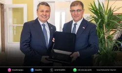 Başkan Tugay Kazakistan heyetini ağırladı