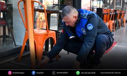 Küçükpark’ta yaya alanları çizgilerle belirlendi