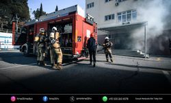 İzmir’de polis okulunda yangın tatbikatı