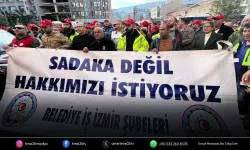 İzmir’de Belediye-İş sendikasına bağlı işçiler eylemde