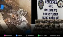 Menderes’te binlerce hap gömülü halde bulundu