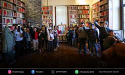 Bucalı çocukların kütüphane mesaisi