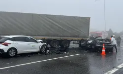 10 araçlı zincirleme kaza: 2 ölü,10 yaralı