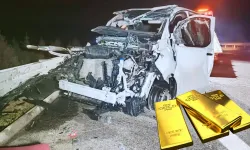 Takla atan zırhlı araçtan 11 külçe altın kayboldu