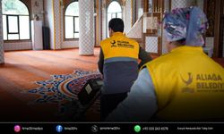 Aliağa’da ibadethaneler Ramazan’a hazır