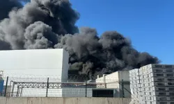 Manisa'da oyuncak fabrikasında yangın