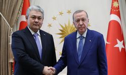 Cumhurbaşkanı Erdoğan, Koşerbayev'i kabul etti