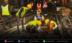 Evka-3 hattında raylar yenileniyor