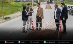 Bornova’da varyant yola refüj düzenlemesi