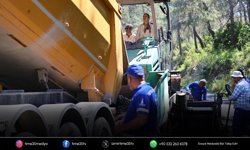 Efes Selçuk’ta asfalt çalışmaları Pamucak’ta başladı