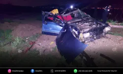 Otomobil şarampole devrildi: 1 ölü, 1 yaralı