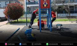 Menderes’te park yenileme çalışması