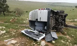 Gaziantep'te işçi servisi devrildi; 16 yaralı