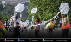 Kadifekale’de gökyüzü uçurtmalarla renklendi