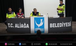 Aliağa Belediyesi personeline trafik ve KADES eğitimi
