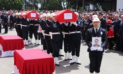 Şehit polisler son yolculuklarına uğurlandı