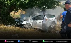 İzmir'de otomobil, ağaca çarptı: 4 ağır yaralı