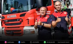 İzmir İtfaiyesi’nde baba-oğul gururu