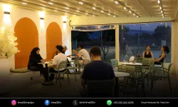 Yurt kafe ve ışıklı parkı öğrencilerin yeni buluşma noktası oldu