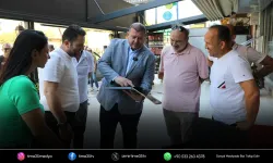 Başkan Çiçek müdürleriyle birlikte sahaya indi