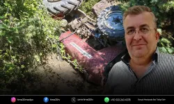 Dere yatağına devrilen traktörün sürücüsü öldü