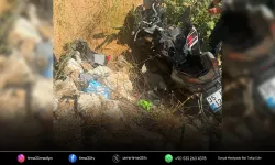 İzmir'de şarampole devrilen motosikletin sürücüsü öldü