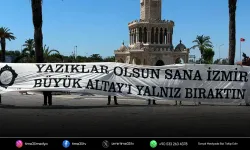 Altaylılardan dikkat çeken pankartlı protesto