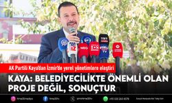 AK Partili Kaya’dan İzmir’de yerel yönetimlere eleştiri