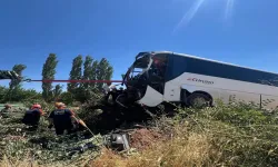 Yolcu otobüsü şarampole uçtu: 2 yaralı