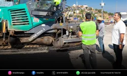 Narlıdere’de asfalt mesaisi tam gaz
