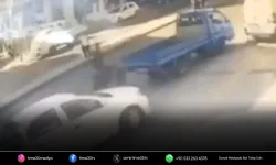 Açtığı kamyonetin kapısı bisikletliye çarptı