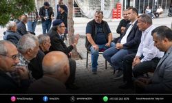 Bornova'da Ömer Eşki'den mahalle mahalle saha mesaisi