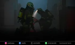 İzmir İtfaiyesi’nden gerçeği aratmayan tatbikat