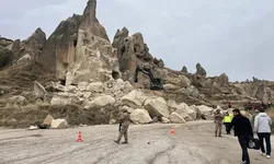 Kapadokya'da peribacası çöktü: 2 ölü, 5 yaralı
