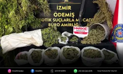 Ödemiş'te 7 kilo 671 gram esrar ele geçirildi
