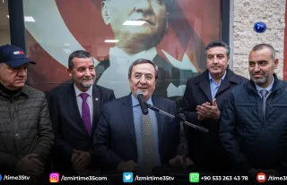 Başkan Batur’a miting gibi karşılama