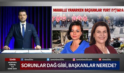 Mahalle yanarken başkanlar yurt dışında!
