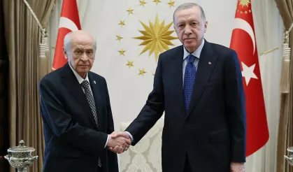 Cumhurbaşkanı Erdoğan, Bahçeli'yi kabul etti