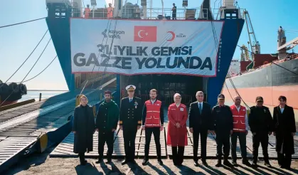 En büyük iyilik gemisi, Gazze’ye uğurlandı