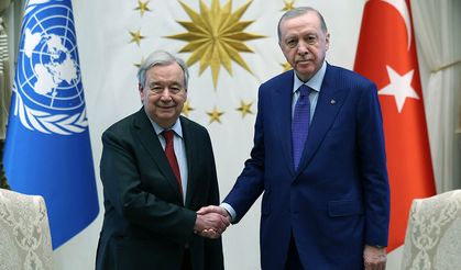 Erdoğan, BM Genel Sekreteri Guterres'i kabul etti