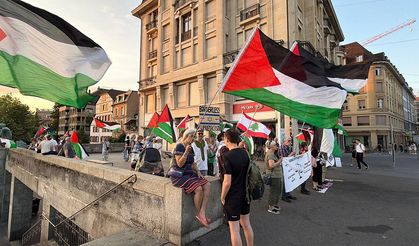 Basel’de Filistin’e destek gösterisi düzenlendi