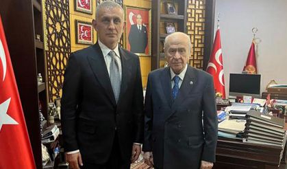 Bahçeli, TFF Başkanı Hacıosmanoğlu'nu kabul etti
