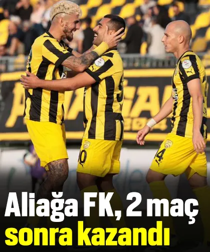 Aliağa FK, 2 maç sonra kazandı