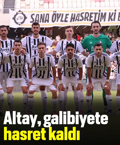 Altay, galibiyete hasret kaldı