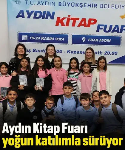 Aydın Kitap Fuarı yoğun katılımla sürüyor